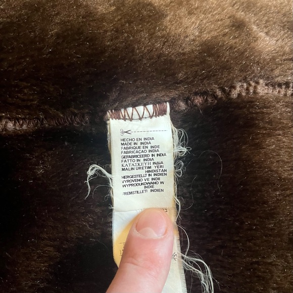 Vintage Zara Brown Leather Coat Size M - Picture 11 of 11